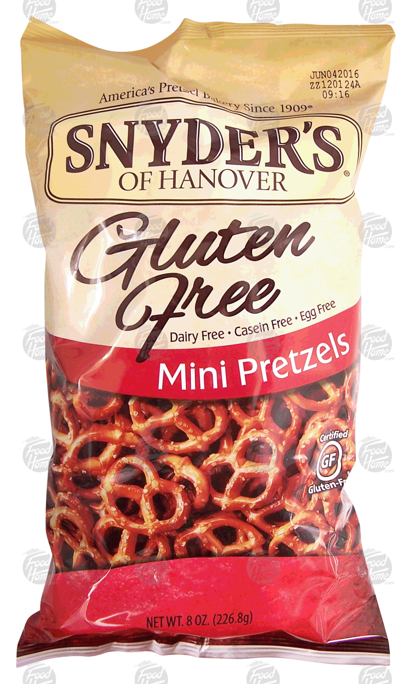 Snyder's Of Hanover Gluten Free mini pretzels, casein free, egg free Full-Size Picture